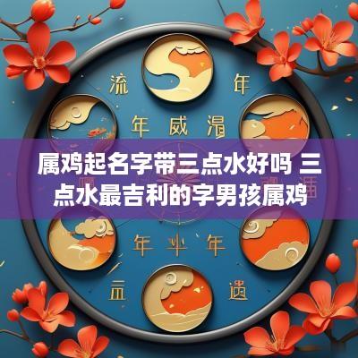 属鸡起名字带三点水好吗 三点水最吉利的字男孩属鸡