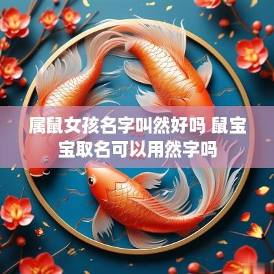 属鼠女孩名字叫然好吗 鼠宝宝取名可以用然字吗