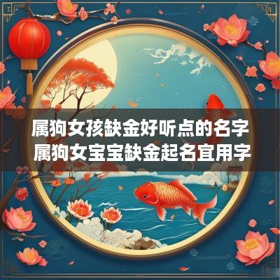 属狗女孩缺金好听点的名字 属狗女宝宝缺金起名宜用字