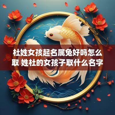 杜姓女孩起名属兔好吗怎么取 姓杜的女孩子取什么名字蛇年