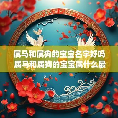 属马和属狗的宝宝名字好吗 属马和属狗的宝宝属什么最好