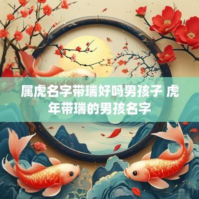 属虎名字带瑞好吗男孩子 蛇年带瑞的男孩名字