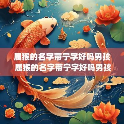 属猴的名字带宁字好吗男孩 属猴的名字带宁字好吗男孩子