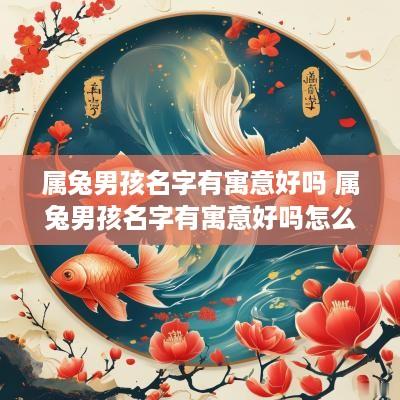 属兔男孩名字有寓意好吗 属兔男孩名字有寓意好吗怎么取