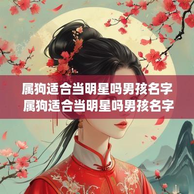 属狗适合当明星吗男孩名字 属狗适合当明星吗男孩名字有哪些