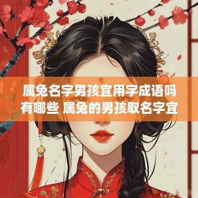 属兔名字男孩宜用字成语吗有哪些 属兔的男孩取名字宜忌