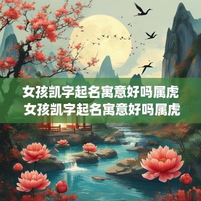 女孩凯字起名寓意好吗属虎 女孩凯字起名寓意好吗属虎的