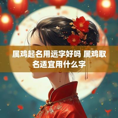 属鸡起名用远字好吗 属鸡取名适宜用什么字