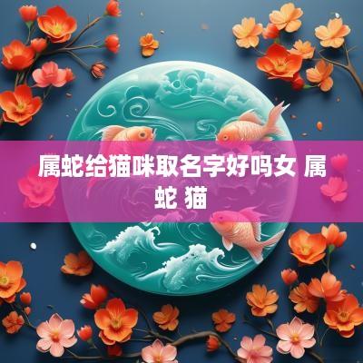 属蛇给猫咪取名字好吗女 属蛇 猫