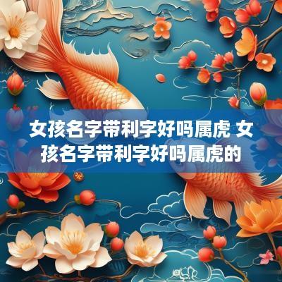 女孩名字带利字好吗属虎 女孩名字带利字好吗属虎的