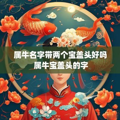 属牛名字带两个宝盖头好吗 属牛宝盖头的字