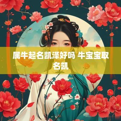属牛起名凯泽好吗 牛宝宝取名凯
