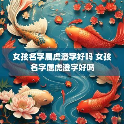 女孩名字属虎澄字好吗 女孩名字属虎澄字好吗
