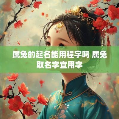 属兔的起名能用程字吗 属兔取名字宜用字