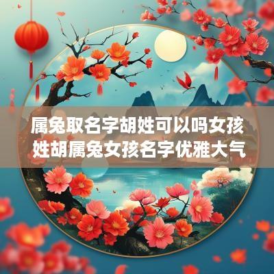 属兔取名字胡姓可以吗女孩 姓胡属兔女孩名字优雅大气