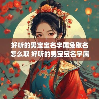 好听的男宝宝名字属兔取名怎么取 好听的男宝宝名字属兔取名怎么取的