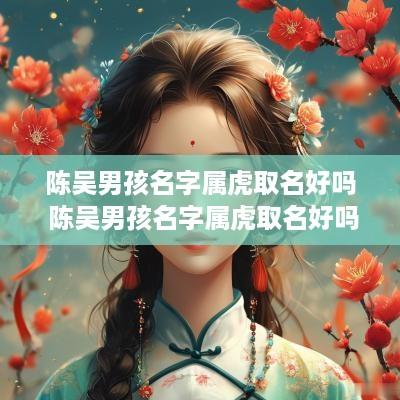 陈吴男孩名字属虎取名好吗 陈吴男孩名字属虎取名好吗