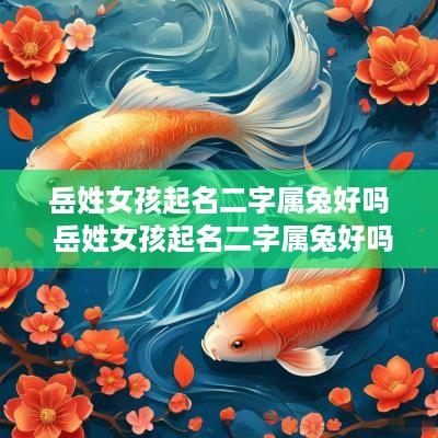 岳姓女孩起名二字属兔好吗 岳姓女孩起名二字属兔好吗