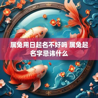 属兔用日起名不好吗 属兔起名字忌讳什么