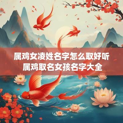 属鸡女凌姓名字怎么取好听 属鸡取名女孩名字大全