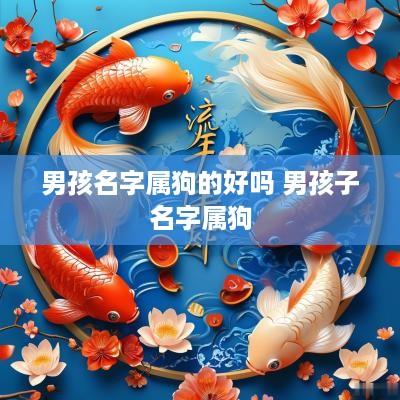 男孩名字属狗的好吗 男孩子名字属狗