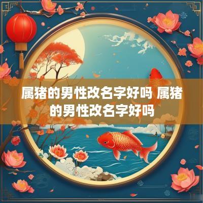 属猪的男性改名字好吗 属猪的男性改名字好吗