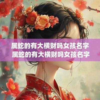 属蛇的有大横财吗女孩名字 属蛇的有大横财吗女孩名字怎么取