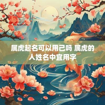 属虎起名可以用己吗 属虎的人姓名中宜用字
