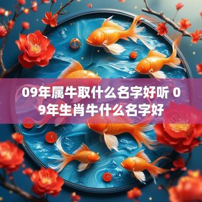 09年属牛取什么名字好听 09年生肖牛什么名字好