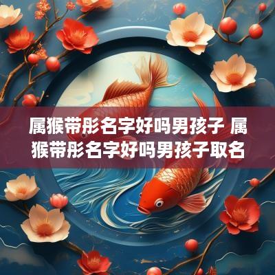属猴带彤名字好吗男孩子 属猴带彤名字好吗男孩子取名