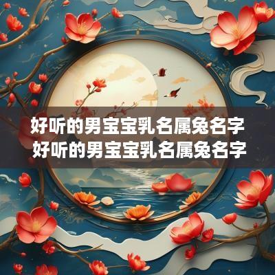 好听的男宝宝乳名属兔名字 好听的男宝宝乳名属兔名字怎么取