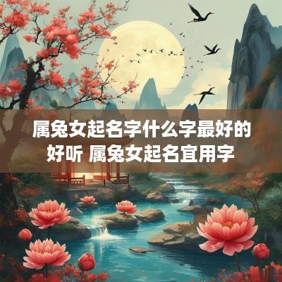 属兔女起名字什么字最好的好听 属兔女起名宜用字