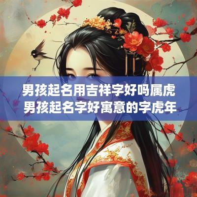 男孩起名用吉祥字好吗属虎 男孩起名字好寓意的字蛇年