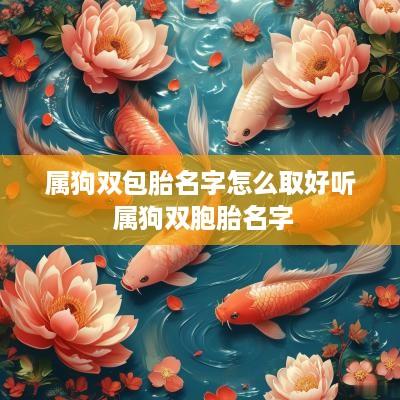 属狗双包胎名字怎么取好听 属狗双胞胎名字