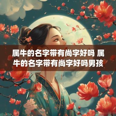 属牛的名字带有尚字好吗 属牛的名字带有尚字好吗男孩