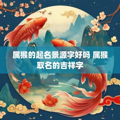 属猴的起名景源字好吗 属猴取名的吉祥字