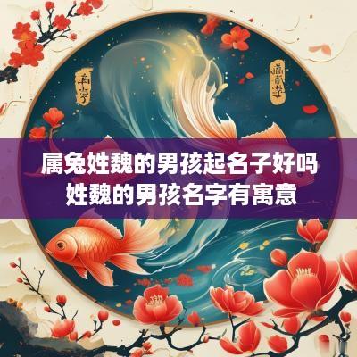 属兔姓魏的男孩起名子好吗 姓魏的男孩名字有寓意