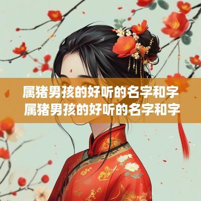 属猪男孩的好听的名字和字 属猪男孩的好听的名字和字辈