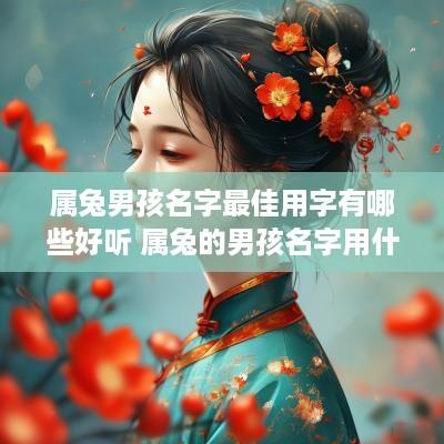 属兔男孩名字最佳用字有哪些好听 属兔的男孩名字用什么字好