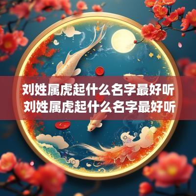 刘姓属虎起什么名字最好听 刘姓属虎起什么名字最好听女孩
