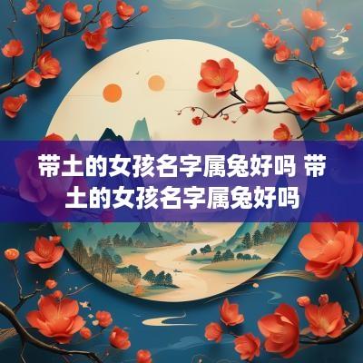 带土的女孩名字属兔好吗 带土的女孩名字属兔好吗