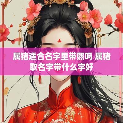 属猪适合名字里带熙吗 属猪取名字带什么字好