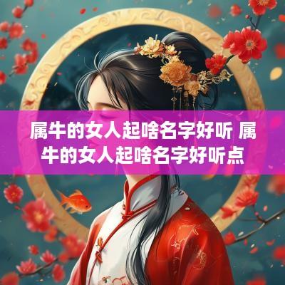 属牛的女人起啥名字好听 属牛的女人起啥名字好听点