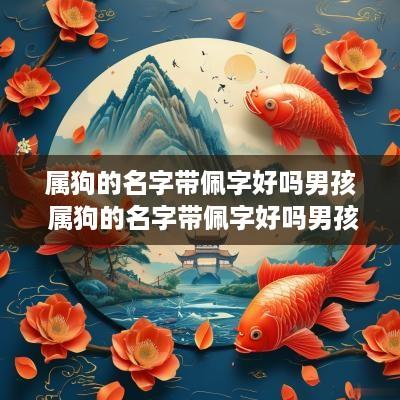 属狗的名字带佩字好吗男孩 属狗的名字带佩字好吗男孩子