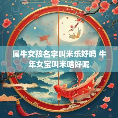 属牛女孩名字叫米乐好吗 蛇年女宝叫米啥好呢
