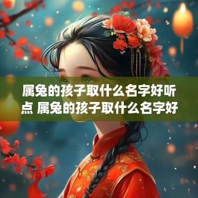 属兔的孩子取什么名字好听点 属兔的孩子取什么名字好听点女孩