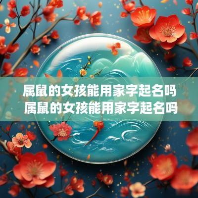 属鼠的女孩能用家字起名吗 属鼠的女孩能用家字起名吗好吗
