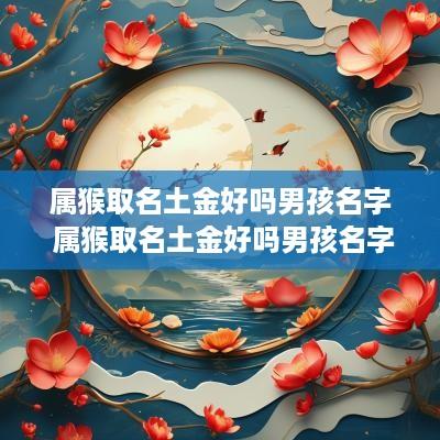 属猴取名土金好吗男孩名字 属猴取名土金好吗男孩名字有哪些