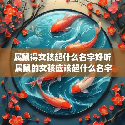 属鼠得女孩起什么名字好听 属鼠的女孩应该起什么名字好呢