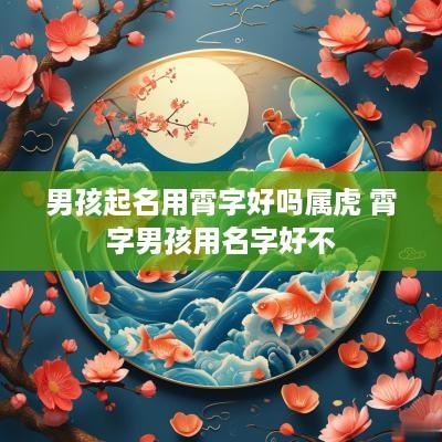 男孩起名用霄字好吗属虎 霄字男孩用名字好不